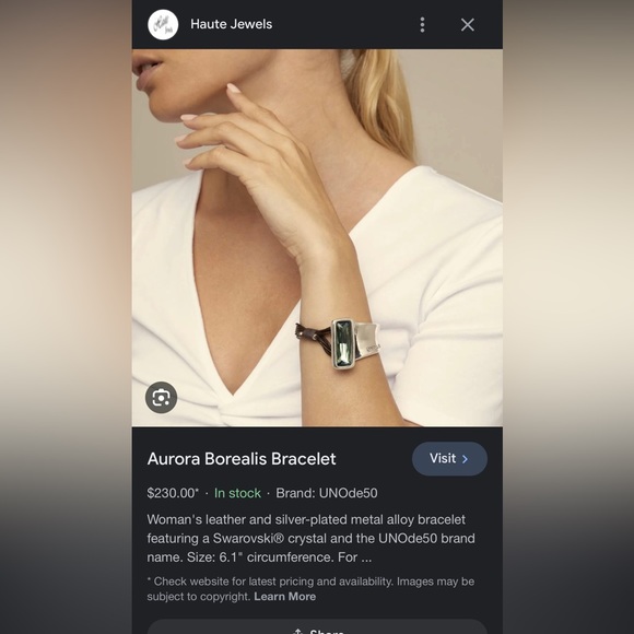 Green crystal cuff - Picture 6 of 6